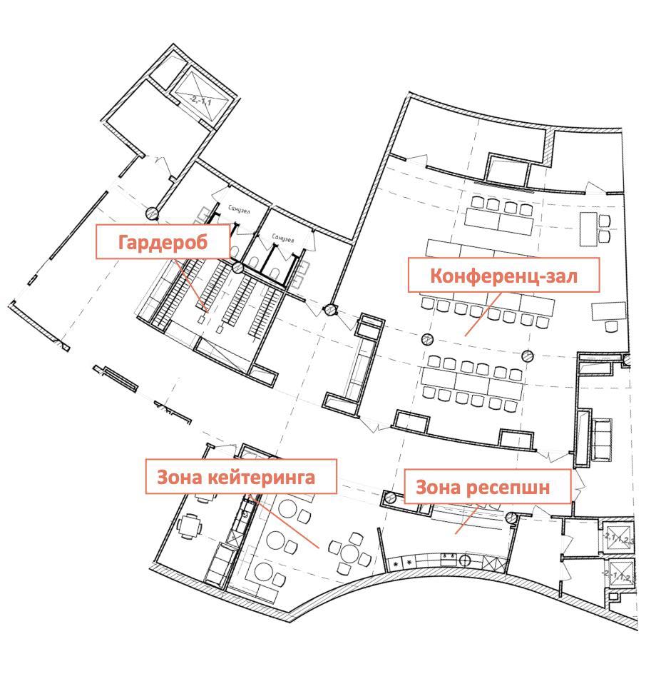 Схема конференц зала