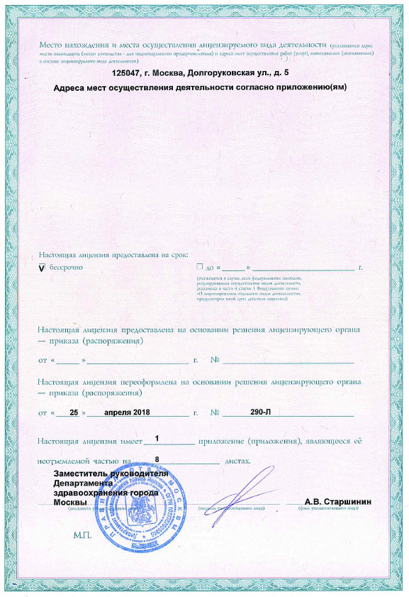 ГУТА КЛИНИК, информация о медицинском центре